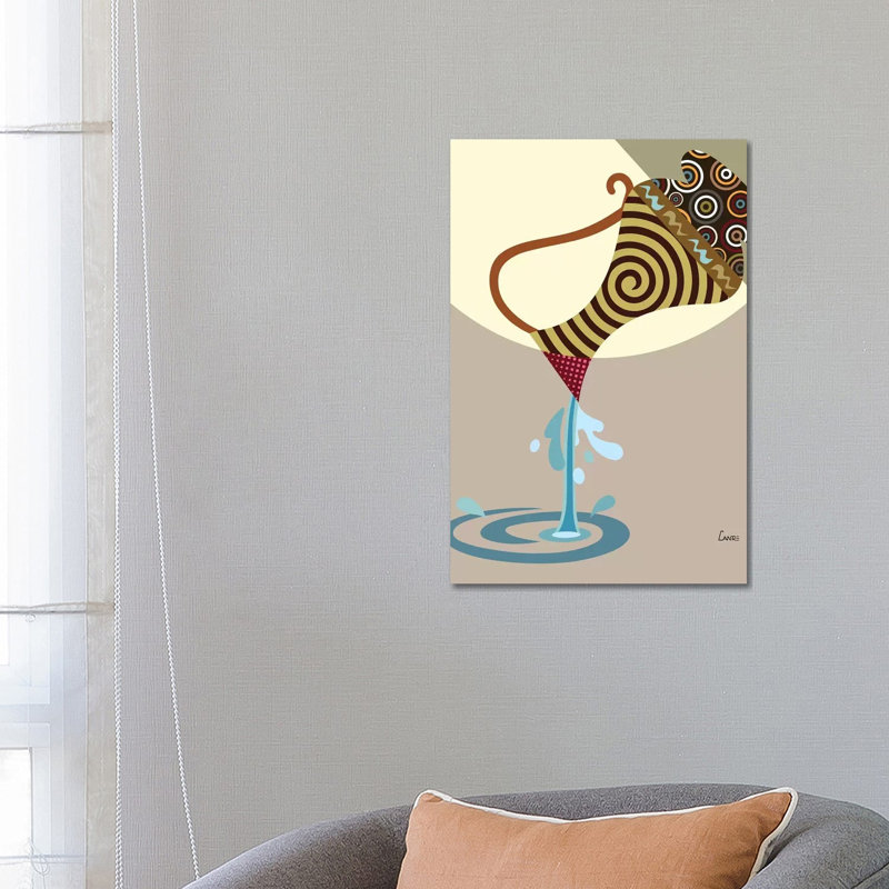 «Aquarius Zodiac» par Lanre Studio, impression sur toile tendue, H 26 po x l 18 po x 1,5 po