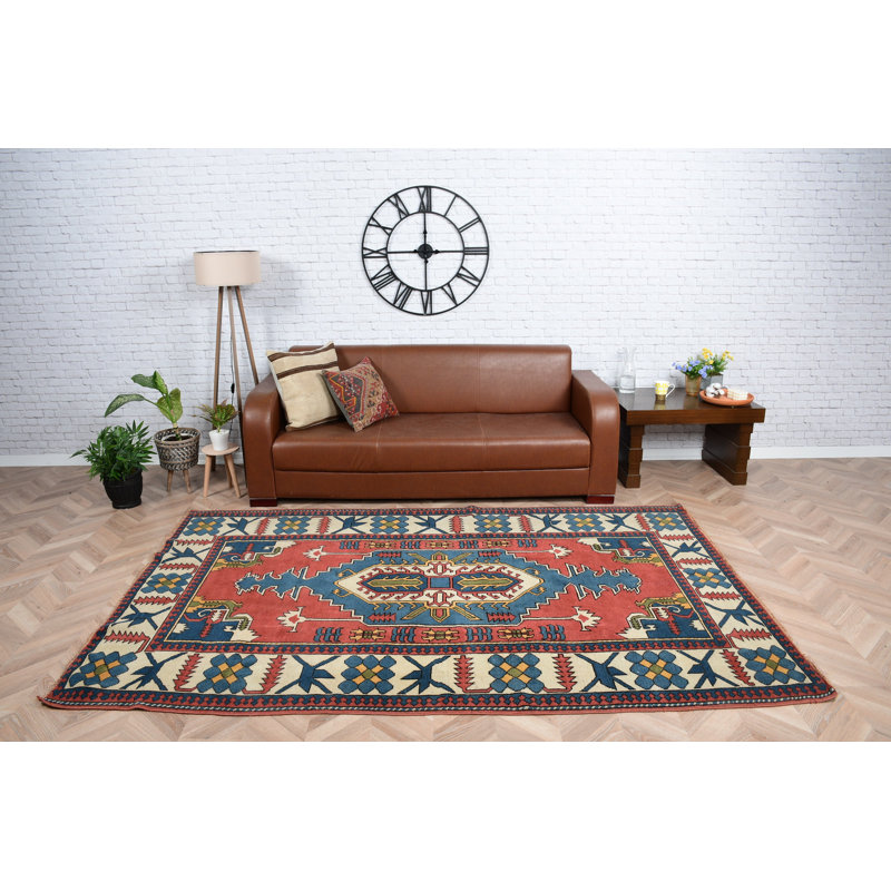 Tapis turc fabriqué à la main avec un design anatolien idéal pour la décoration de salon en laine authentique Kilim offrant un style bohème