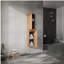 Armoire de salle de bain latérale, 2 portes à fermeture douce, conception à fixation flottante
