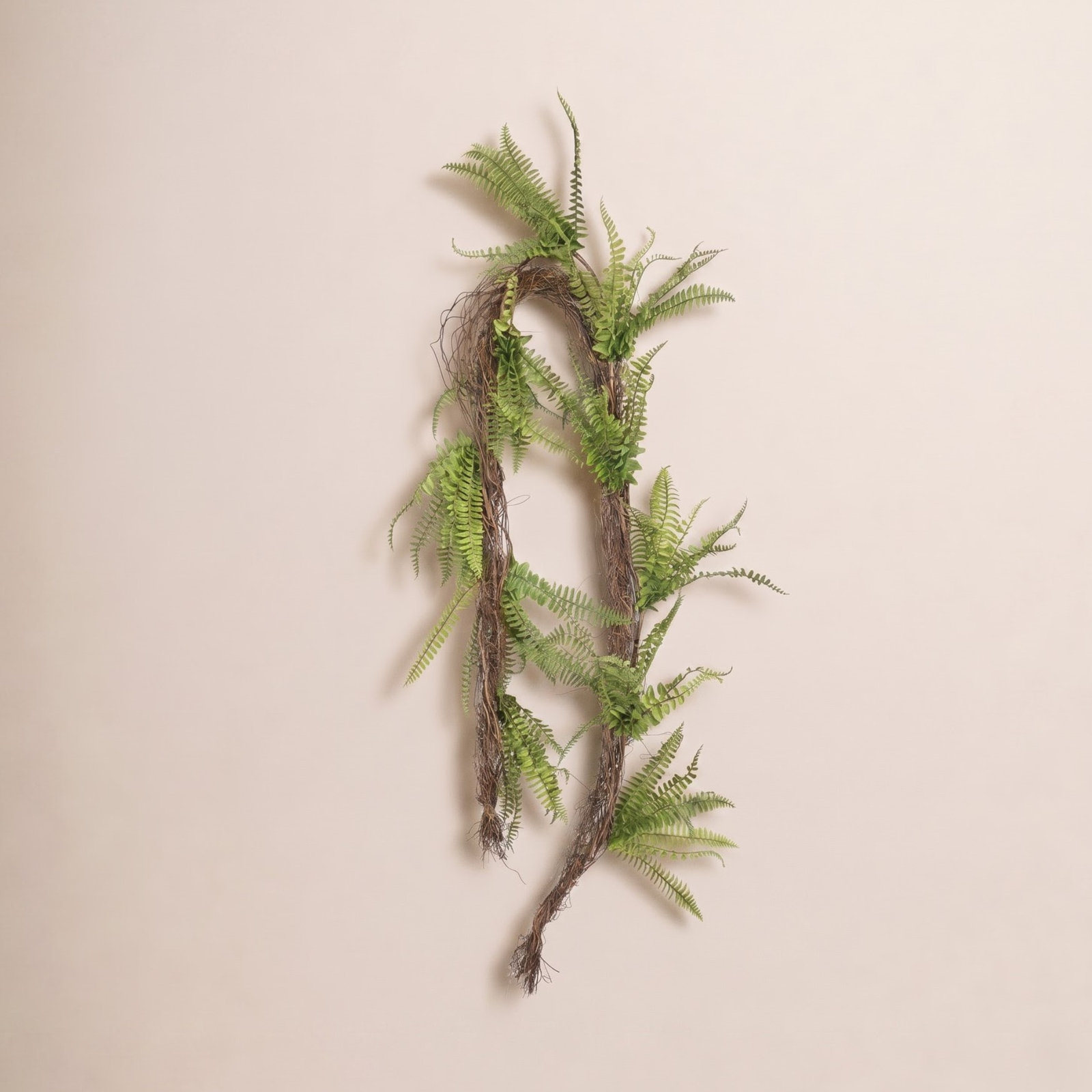 6FT Artificial Real Touch Rustic Twig Greenery Fern Garland For Front Door Mantel Draping Wedding Arches Decor