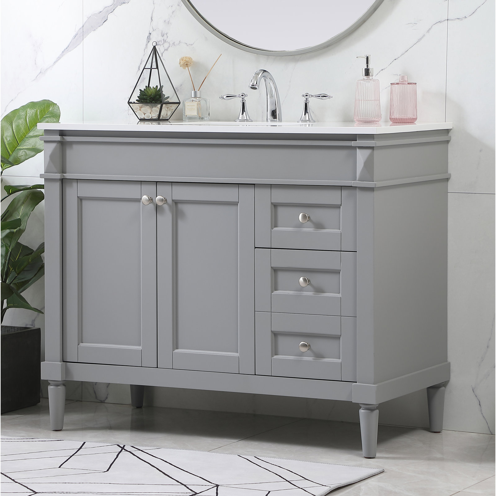 Readington 42'' Single Bathroom Vanity, Gray