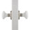 Classic Rosette with White Porcelain Door Knob
