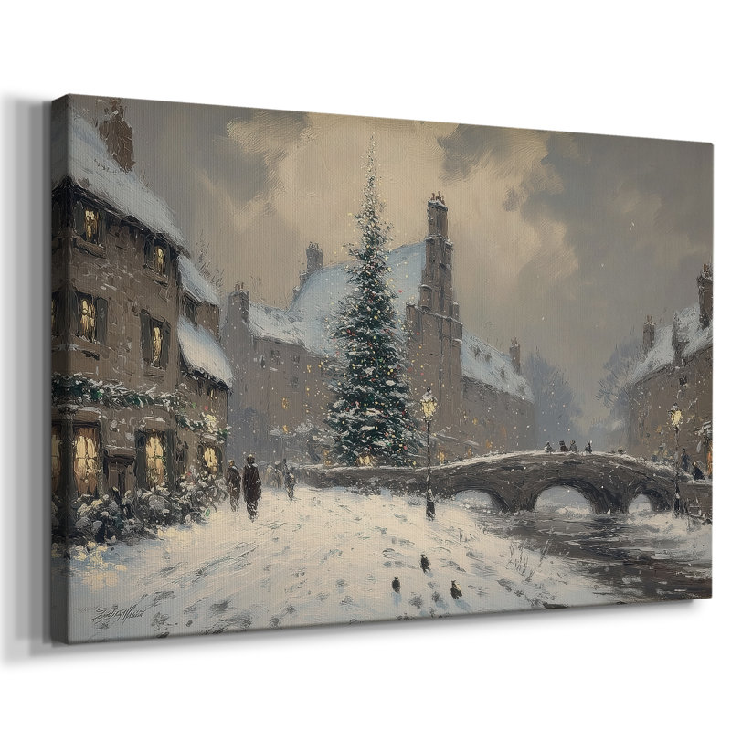 Pale Winter Snow Whisper - toile tendue avec châssis de qualité supérieure, H 18 po x l 12 po