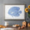 «Blue & White Tropical Fish II», reproduction d'art sur toile