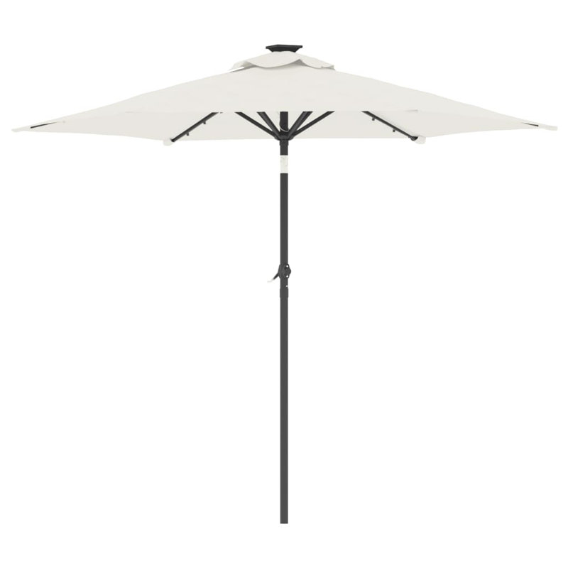 Beach Parasol, 212cm H x 225cm W x 225cm D, White