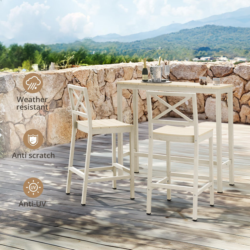 Table de bar d'extérieur, Sable
