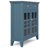 Acadian 36"W Solid Wood 2-Shelf Entryway Storage Cabinet with Glass Doors and 2 Drawers-2021736297