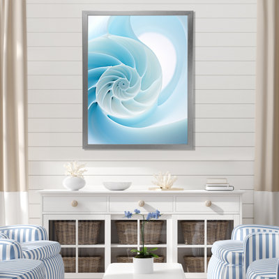 Abîme azur, Nautilus spirale sur toile