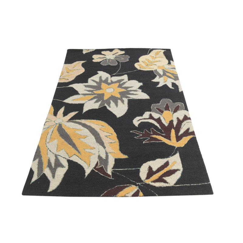 Tapis noir Pimentel 4 x 6