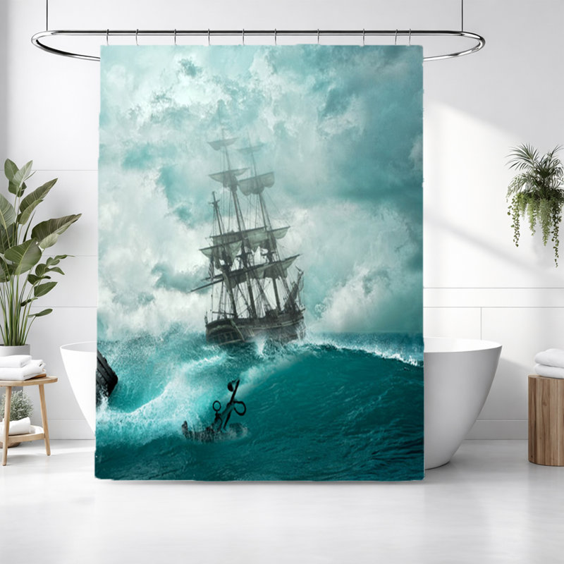 Lerma Shower Curtain, 83" H x 70" W