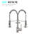 Kitchen Faucet With Pull Down , Brushed Nickel, Single Handle Lever, 360 Rotatable Wedge Handle, Degree Spout For Sinks