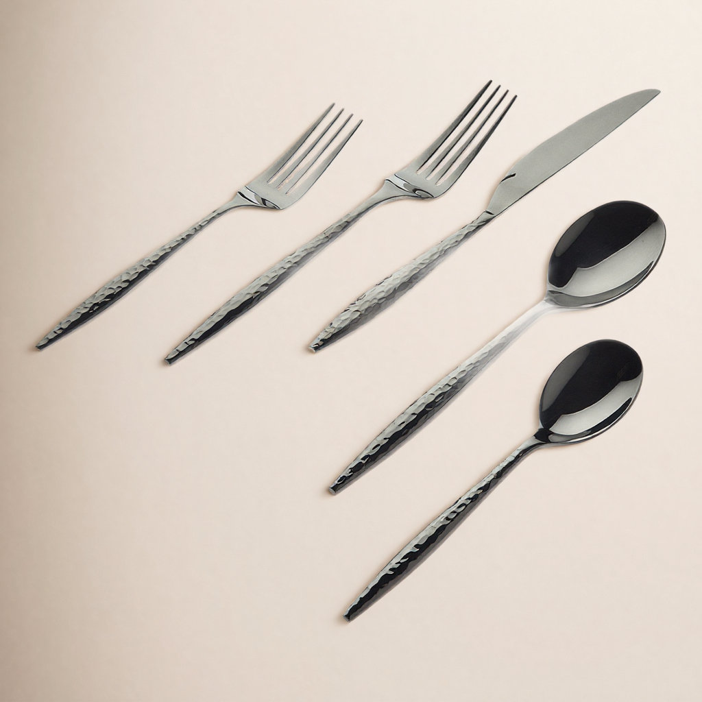 Avellino Flatware Set - Service for 4, Graphite