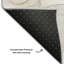 Tapis ivoire Cerrito AMF515 lavable à la machine de qualité supérieure-103851986