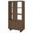 3-Shelf Open Bookcase with Doors