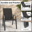 Ensemble de salle à manger d'extérieur 7 pièces 7 pièces 6 chaises ergonomiques 350 lb