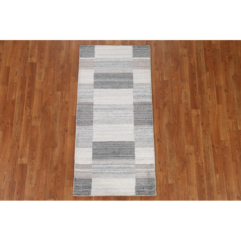 Tapis damier Gabbeh 2 x 5