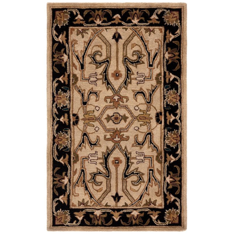 Balthrop Hand Tufted Wool Oriental Rug, Rectangle 3' x 5'