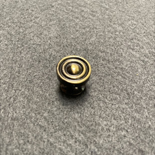 (5 Pack) 5/8 inch Small Jewel Box Knob Antique Brass (Set of 5)