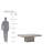 Perpetual Rectangular Concrete Outdoor Coffee Table , 57 " W 35.5 " D-56111028