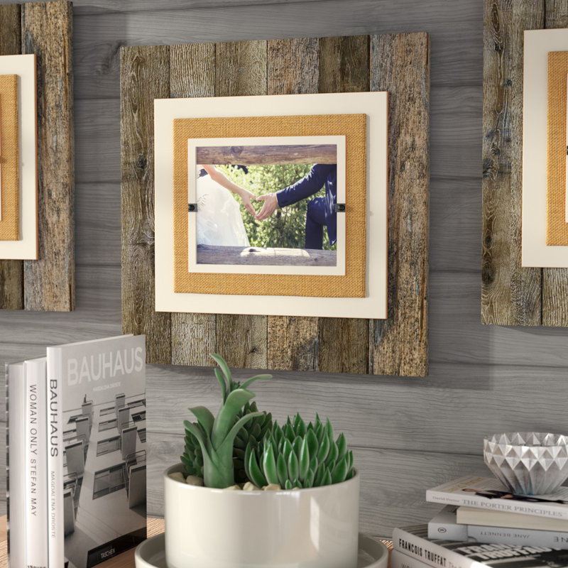 Brayan Reclaimed Wood Picture Frame, Cream