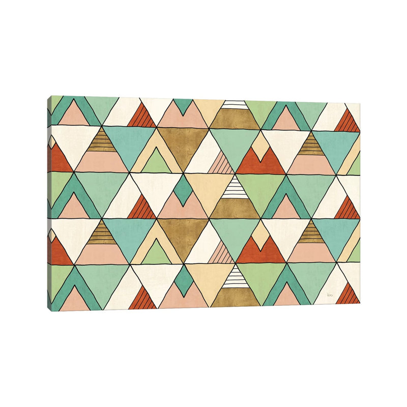 Southwest Geo X by Veronique Charron - Wrapped Canvas Print, 20.32 cm H x 30.48 cm W