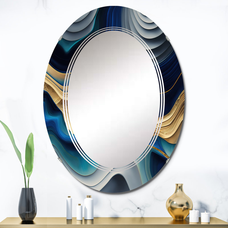 Miroir mural abstrait Peytonn, 36 po x 24 po