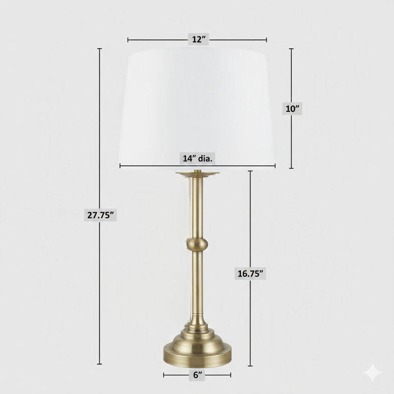 Lampe de table H 28 po