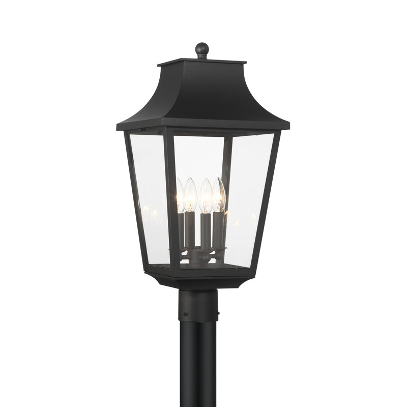 Lark Manor™ Marcie - 4 Light Outdoor Post Mount In Sand Coal Finish