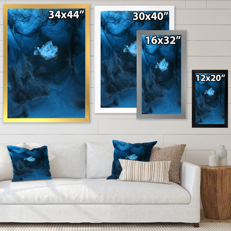 «Full Frame Mixing Light», art mural moderne sur toile, Cadre photo noir, H 12 po x l 20 po x P 1 po