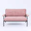 Rose 53 po avec boutons, éponge, structure en métal pour élégance 53 po 2 mélange de tissu, cadre, petit appartement spacieux, bureau à domicile idéal et chambre à coucher-524275147
