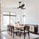 52" 3 - Blade Smart Ceiling Fan with 3CCT Dimmable LED Lights and Remote Control, Compatible with Alexa/Google