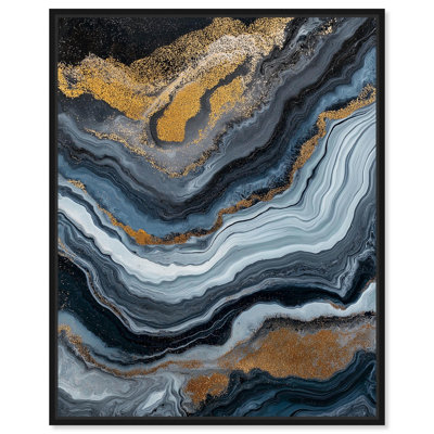 Acrylic Flow II Canvas Geode Art Prints by