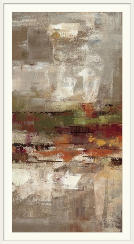 «Landing Panel I» par Silvia Vassileva, reproduction d'art, H 56 po x l 32 po x P 1 po, Cadre blanc