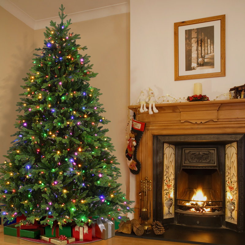 7.5 Ft. Cascade Fir Tree With Dual Color® LED Lights