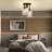 Oakhur Glass Semi Flush Mount