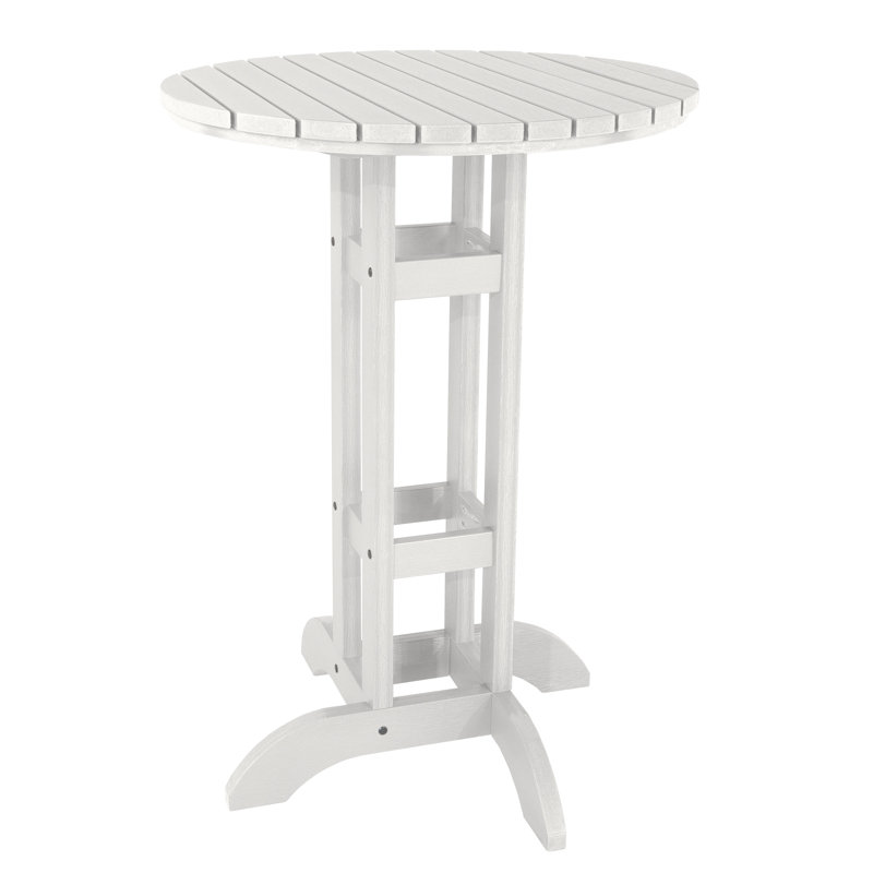 Table de salle à manger ronde, Blanc, 30"