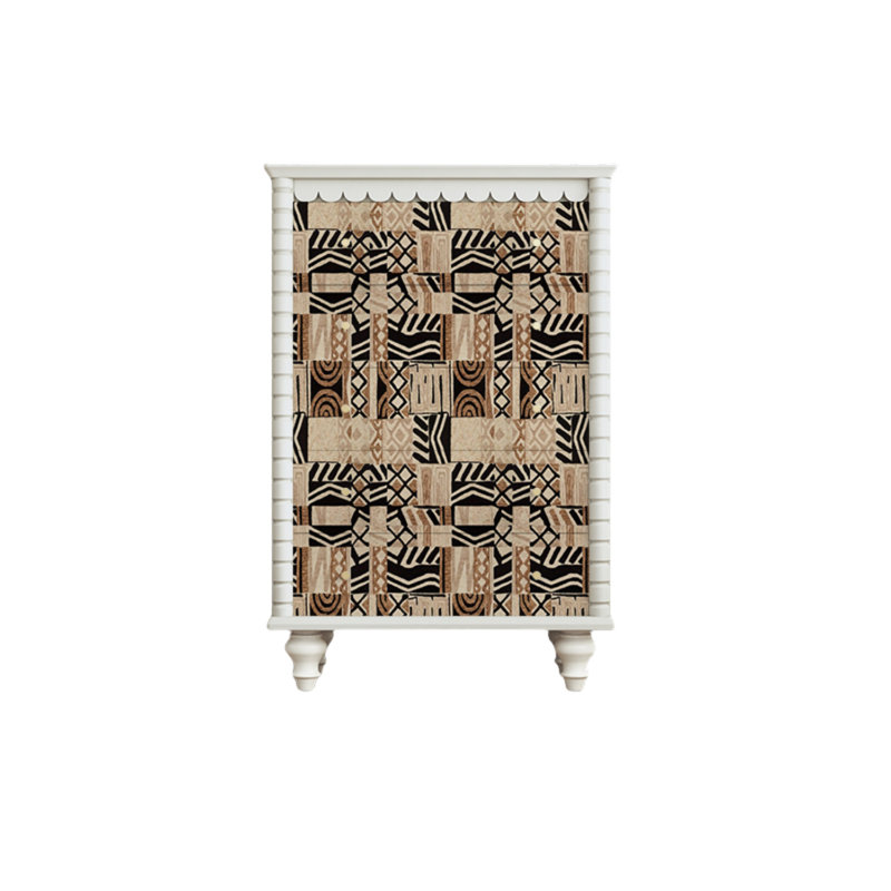 Commode décorative à cinq tiroirs Retro, Blanc