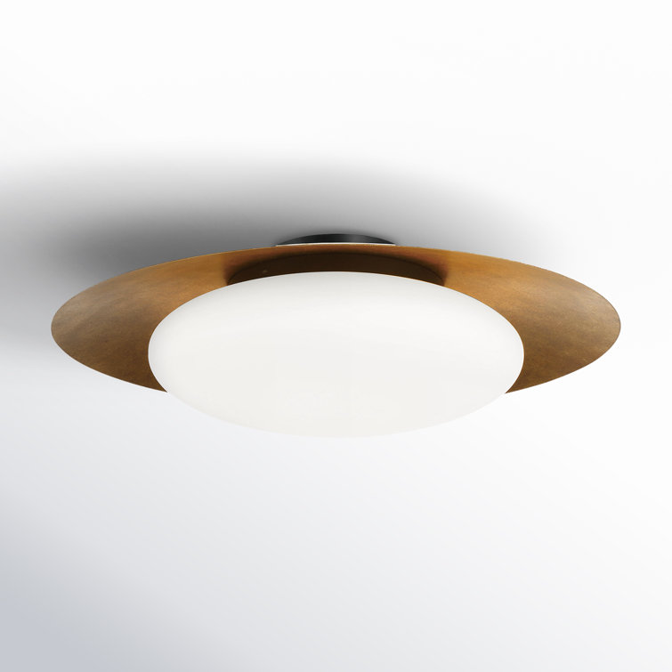 Haines Single Light Glass LED Flush Mount