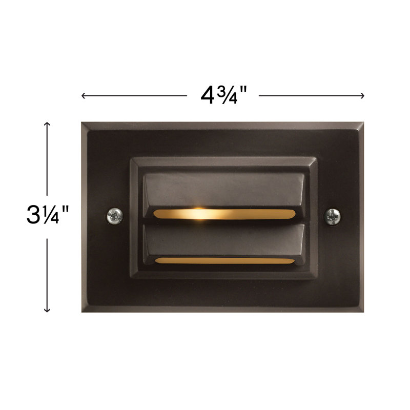 12V Low Voltage Horizontal Integrated LED Outdoor Deck Sconce Light