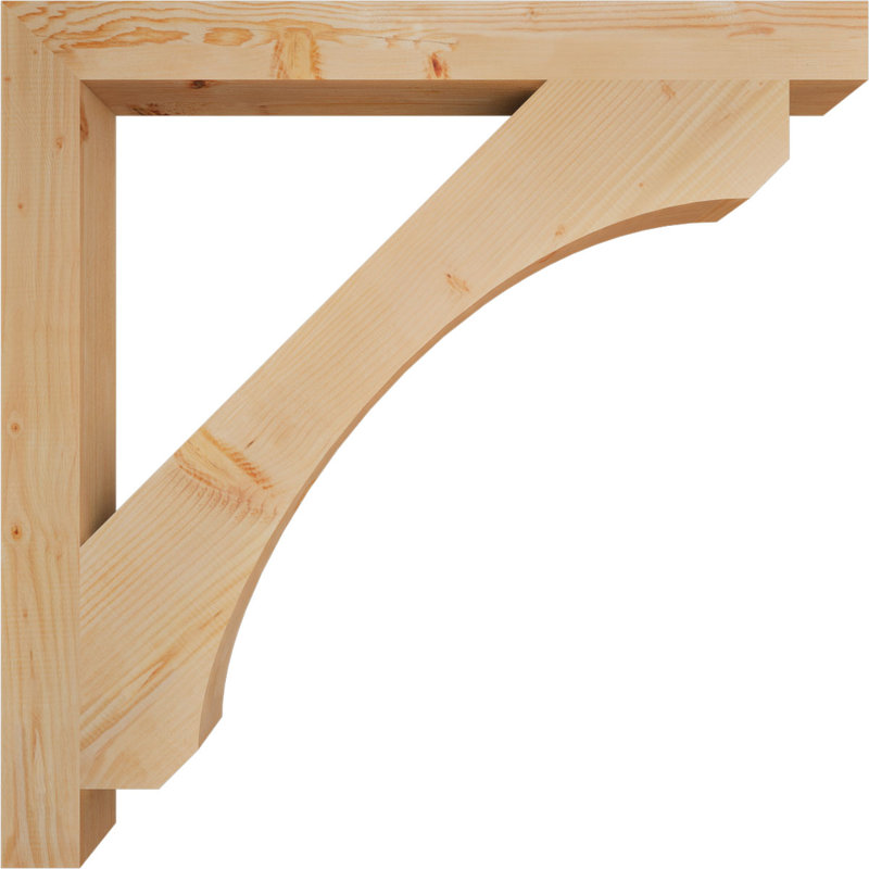 Support à blocs l 3 1/2 po x P 44 po x H 44 po, sapin Douglas, H 44 po x l 3,5 po x P 44 po, Lisse, Sapin de Douglas