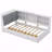 Twin Wood Platform Bed Frame, Storage Headboard, Shelves, 2 Drawers-550000551
