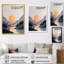 Été coucher de soleil dans les montagnes - art mural côtier, impression sur toile jaune-452801849-452801847-452801848