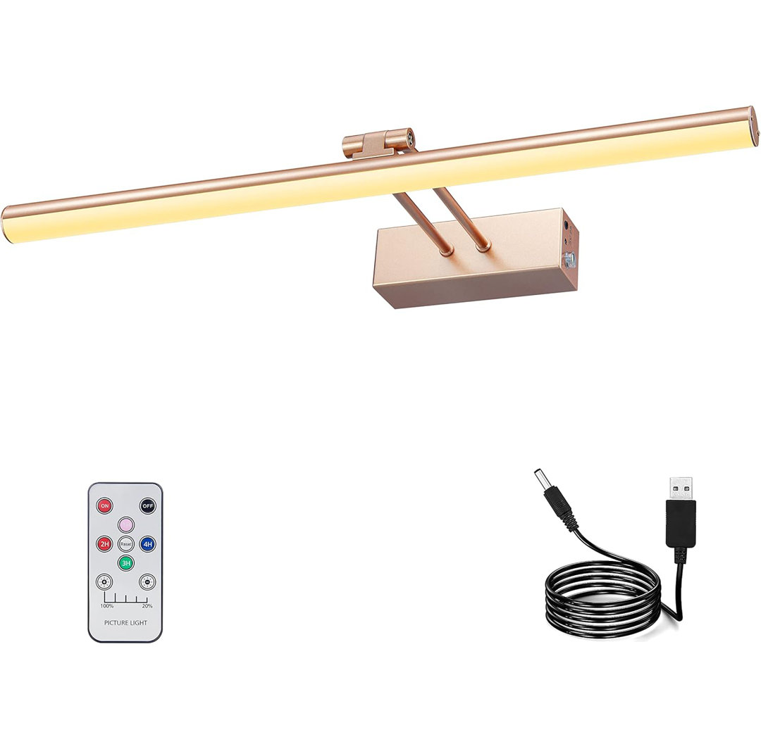 16'' Dimmable Wall Mount Picture Light with Remote Mercer41