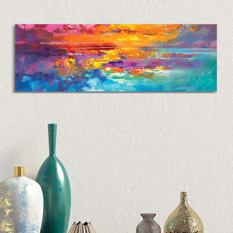 Spectrum Sunrise by Scott Naismith - Panoramic Print on Canvas, 30.48 cm H x 91.44 cm W x 1.91 cm D, Wrapped Canvas