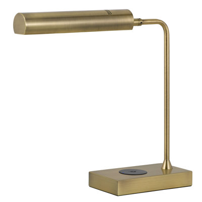 Lampe de bureau en métal Mayeul USB
