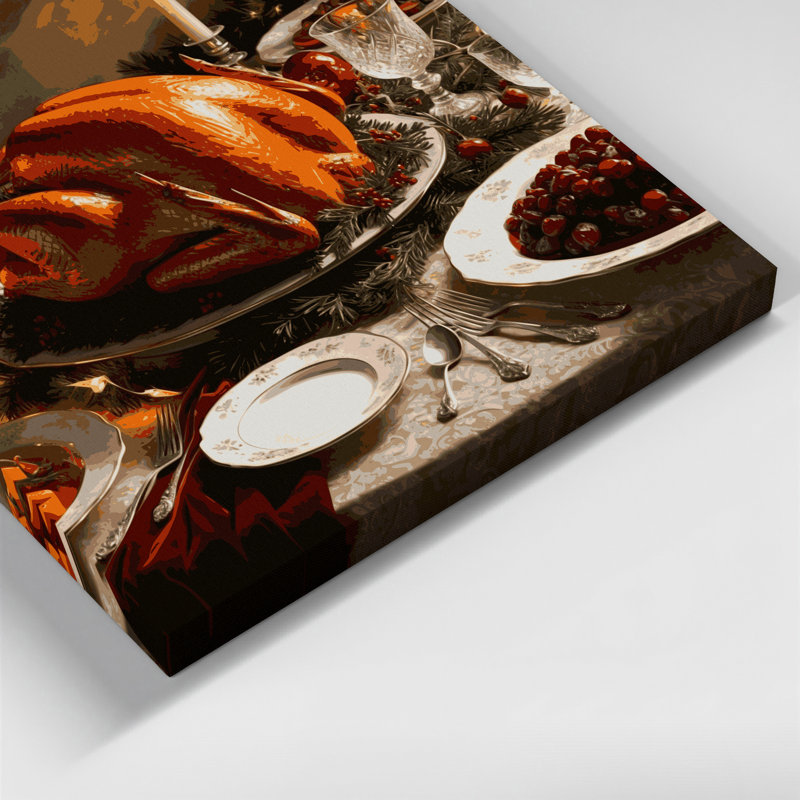Art mural sur toile brune, H 16 po x l 20 po