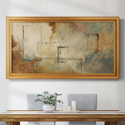 Zen Path II - peinture sur toile à cadre unique