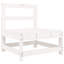  Ensemble de salon de jardin en bois de pin massif blanc, contreplaqué modulaire moyen-415128631