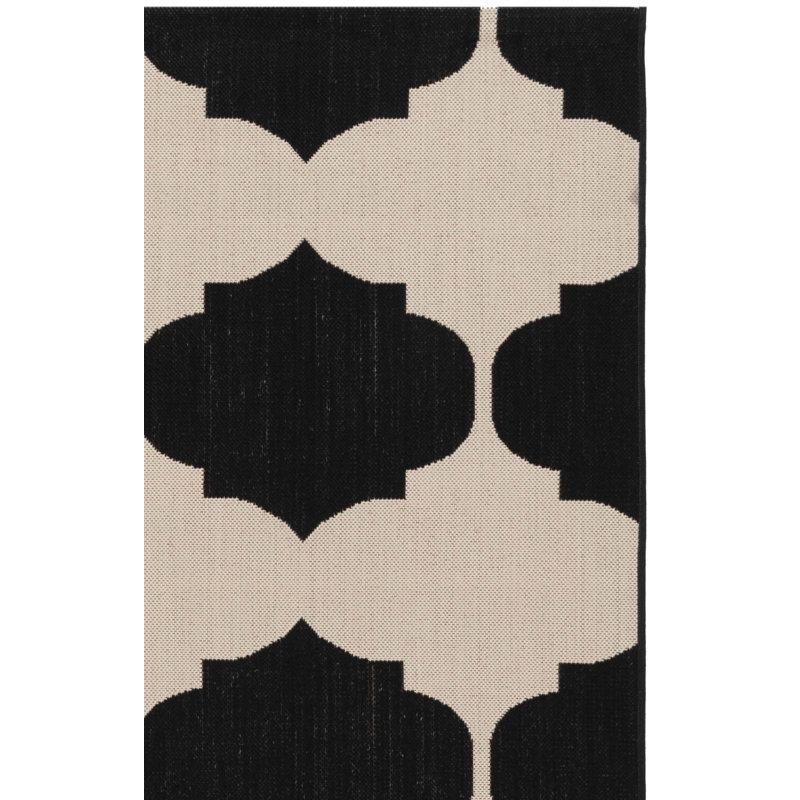 Tapis d'intérieur / extérieur à motif géométrique Herefordshire Performance, Rectangle 2 pi 7 po x 5 pi