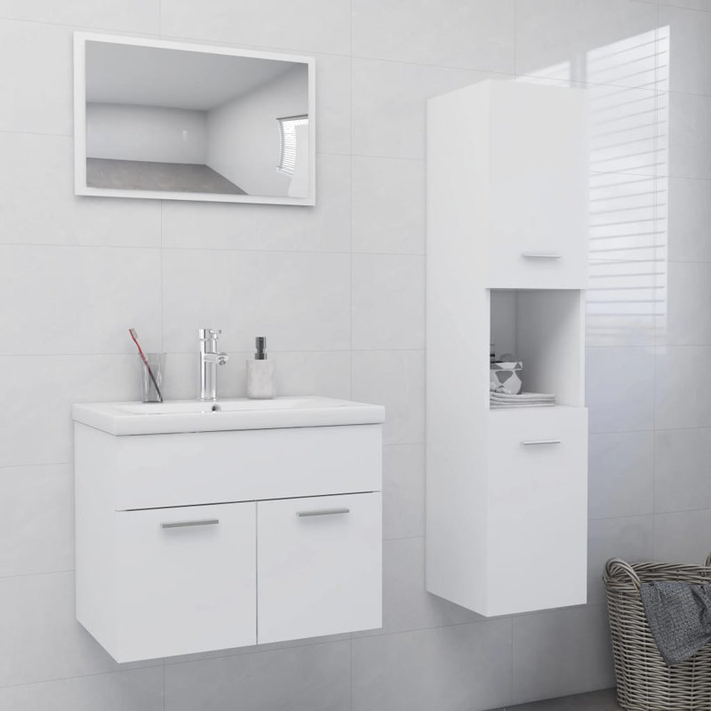 Gelasius Bathroom Furniture Suite, White